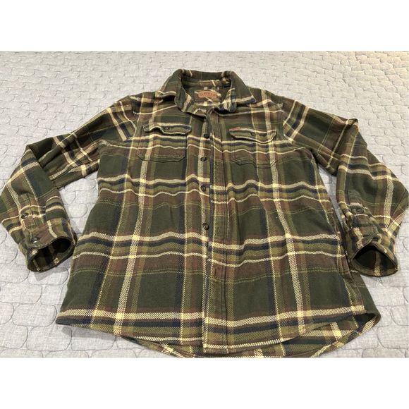 Orvis Tops - Ladies green plaid flannel by Orvis.  Size medium